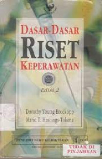 Image of Dasar-Dasar Riset Keperawatan